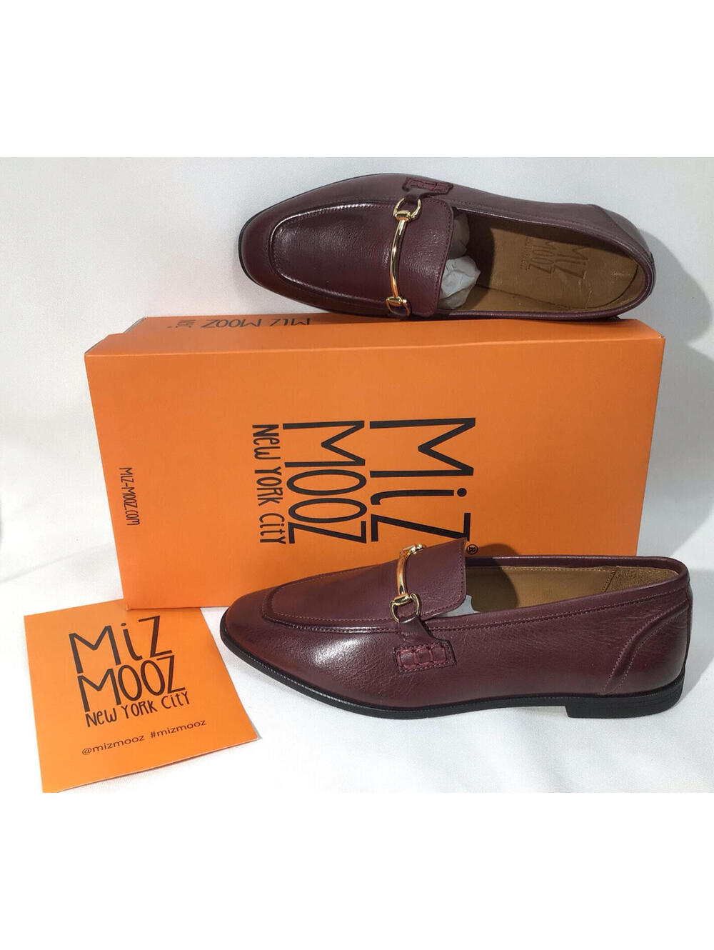 NEW Miz Mooz Leather Loafers - Paulina - Bordeaux - 36 Size 6